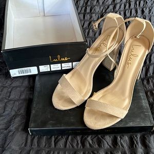 Nude lulus heels